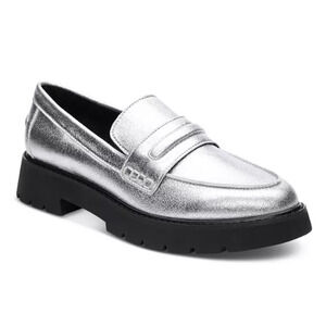 Sanctuary Women's Westside 2.0 Loafer, Silver, Size 5